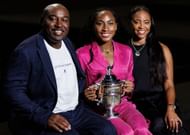 Coco Gauff with her father Corey and mother Candi (Source: Getty)